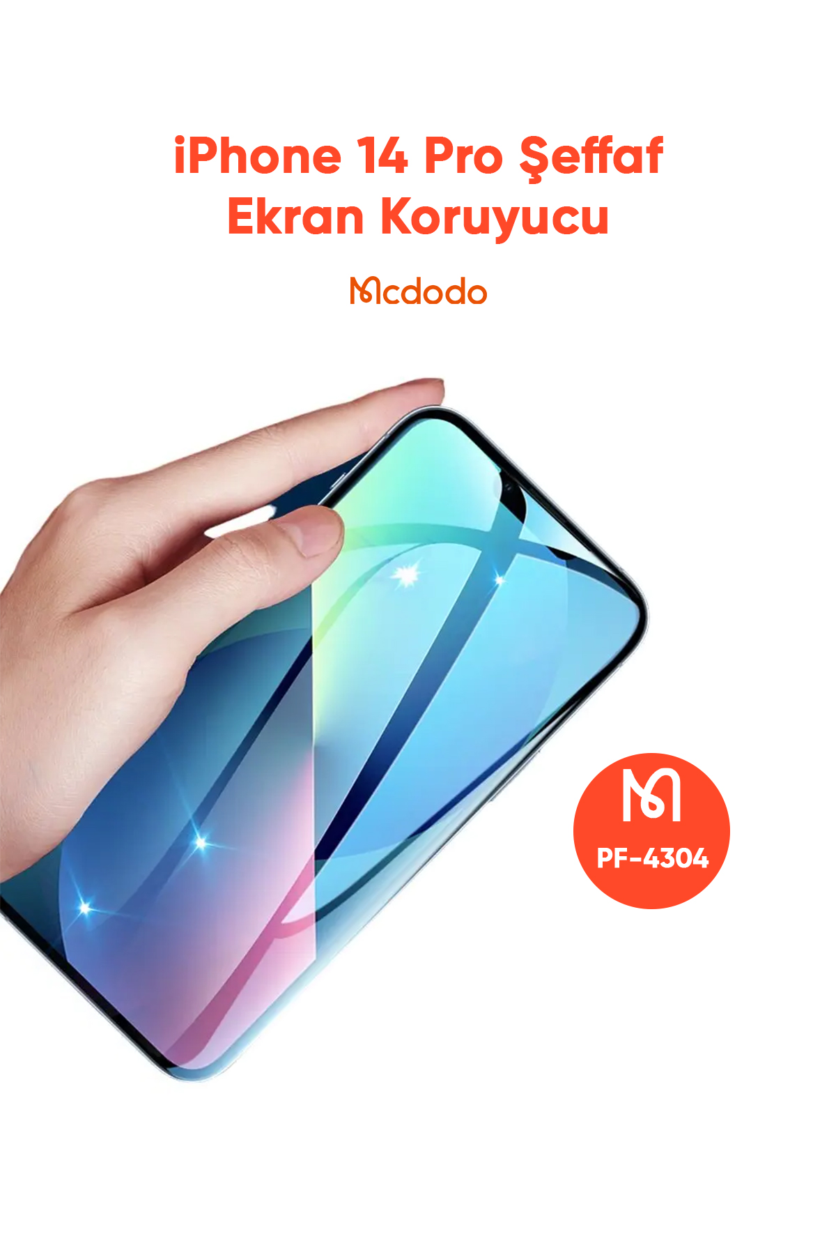 PF-4304 iPHONE 14 PRO İÇİN ŞEFFAF EKRAN KORUYUCU Afişi