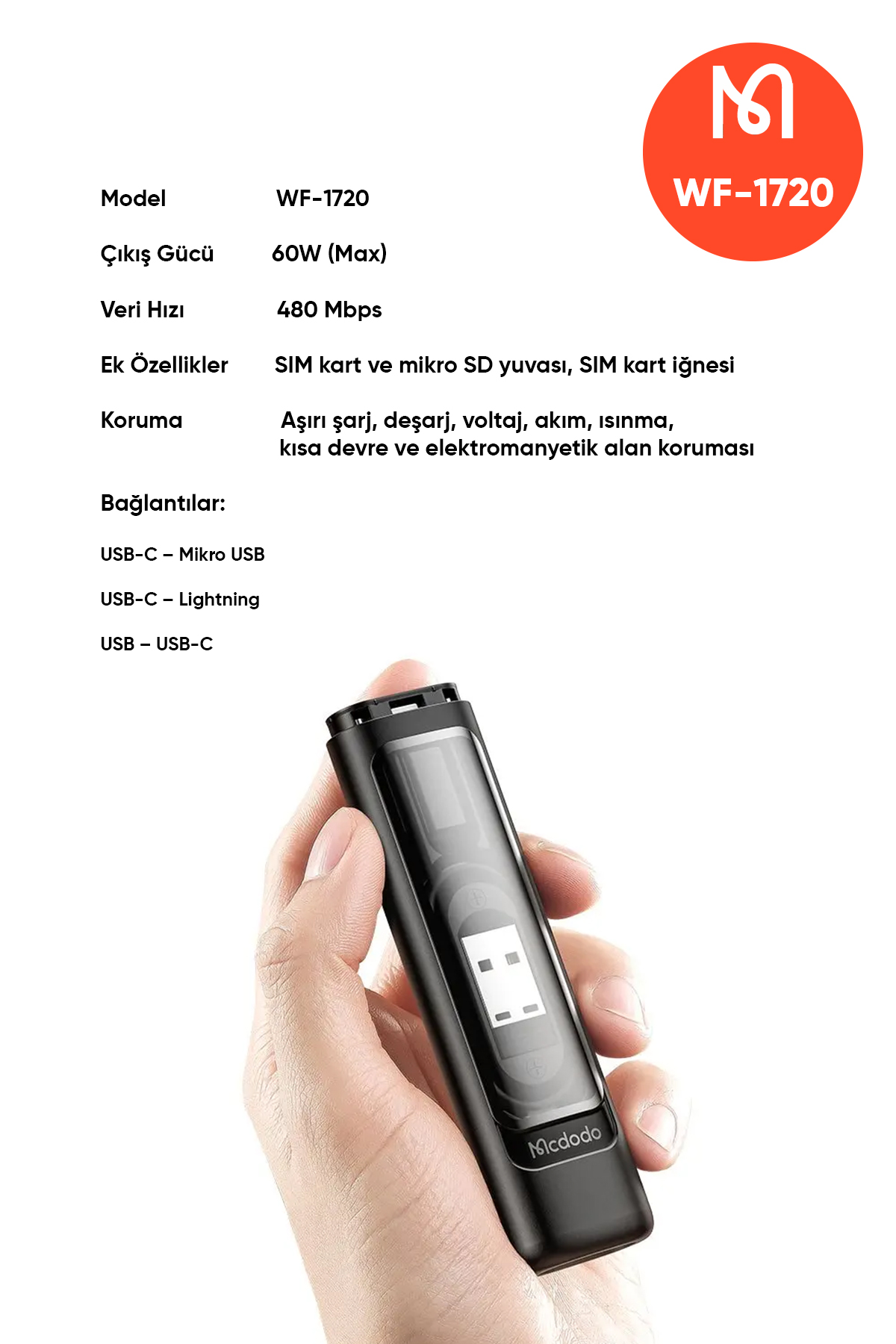 WF-1720 Çok İşlevli Saklama Kutusu-Siyah Afişi