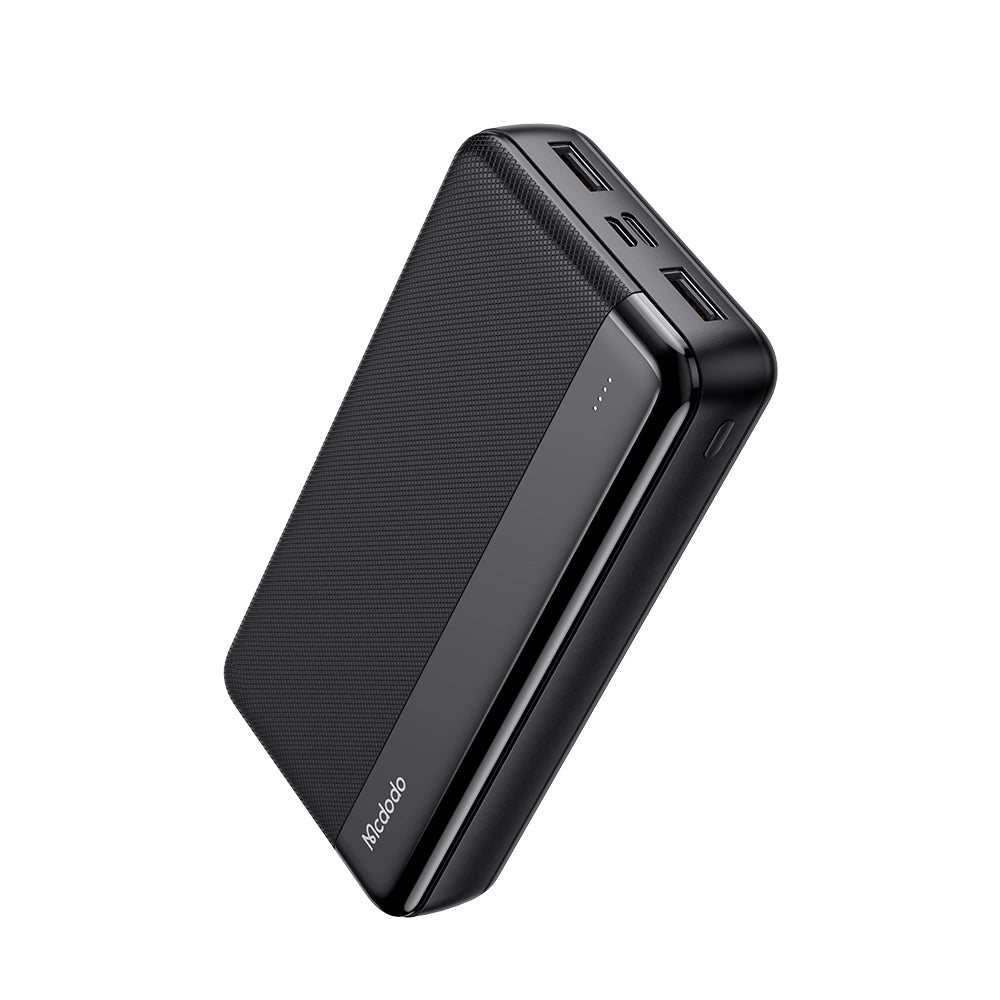 Mcdodo MC-1370 20000 mAh Çift USB Çıkışlı 5V 2.1A LED Göstergeli Powerbank - Siyah