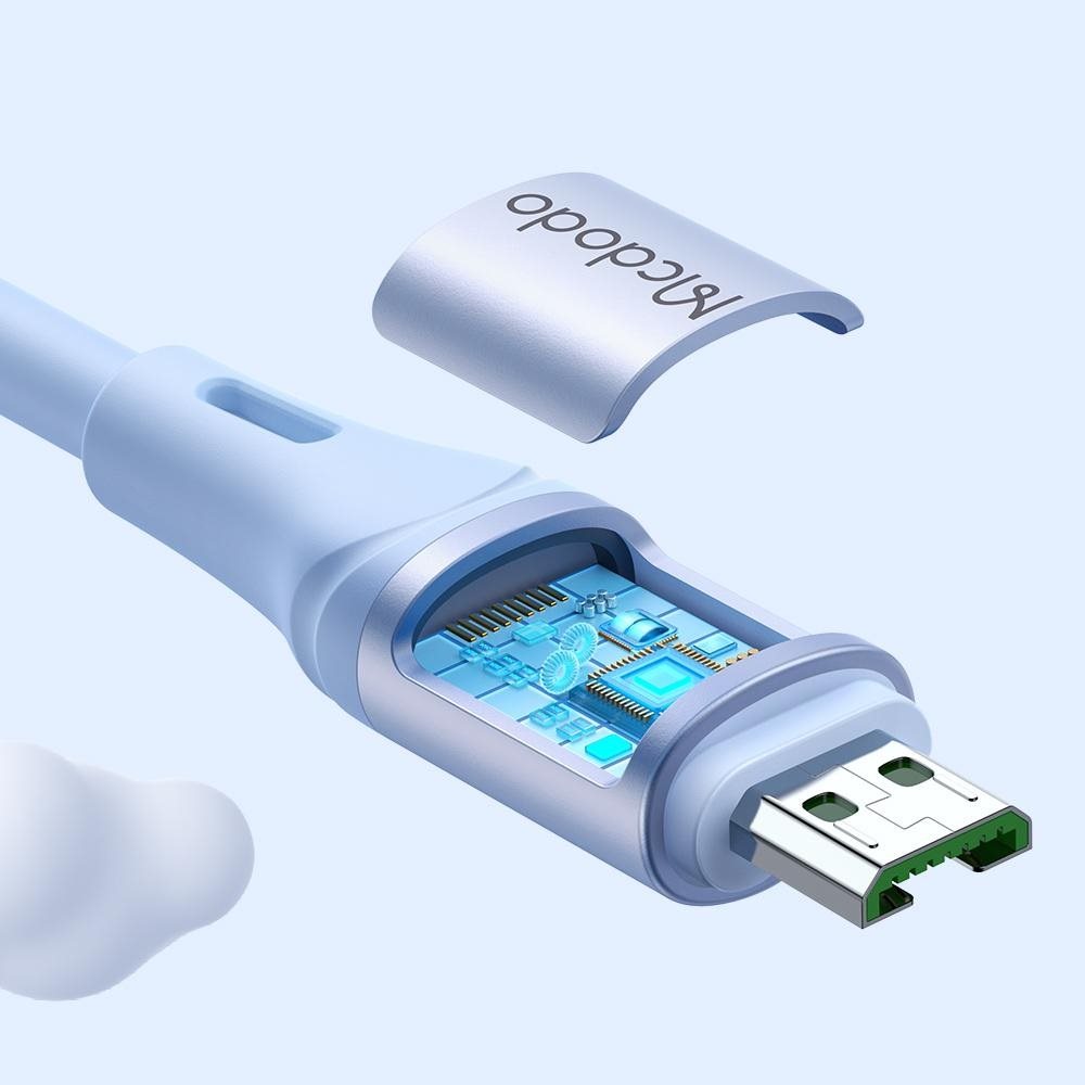 MCDODO CA-1854 Micro USB Data-Şarj Kablosu 4A 1.2m - Mavi