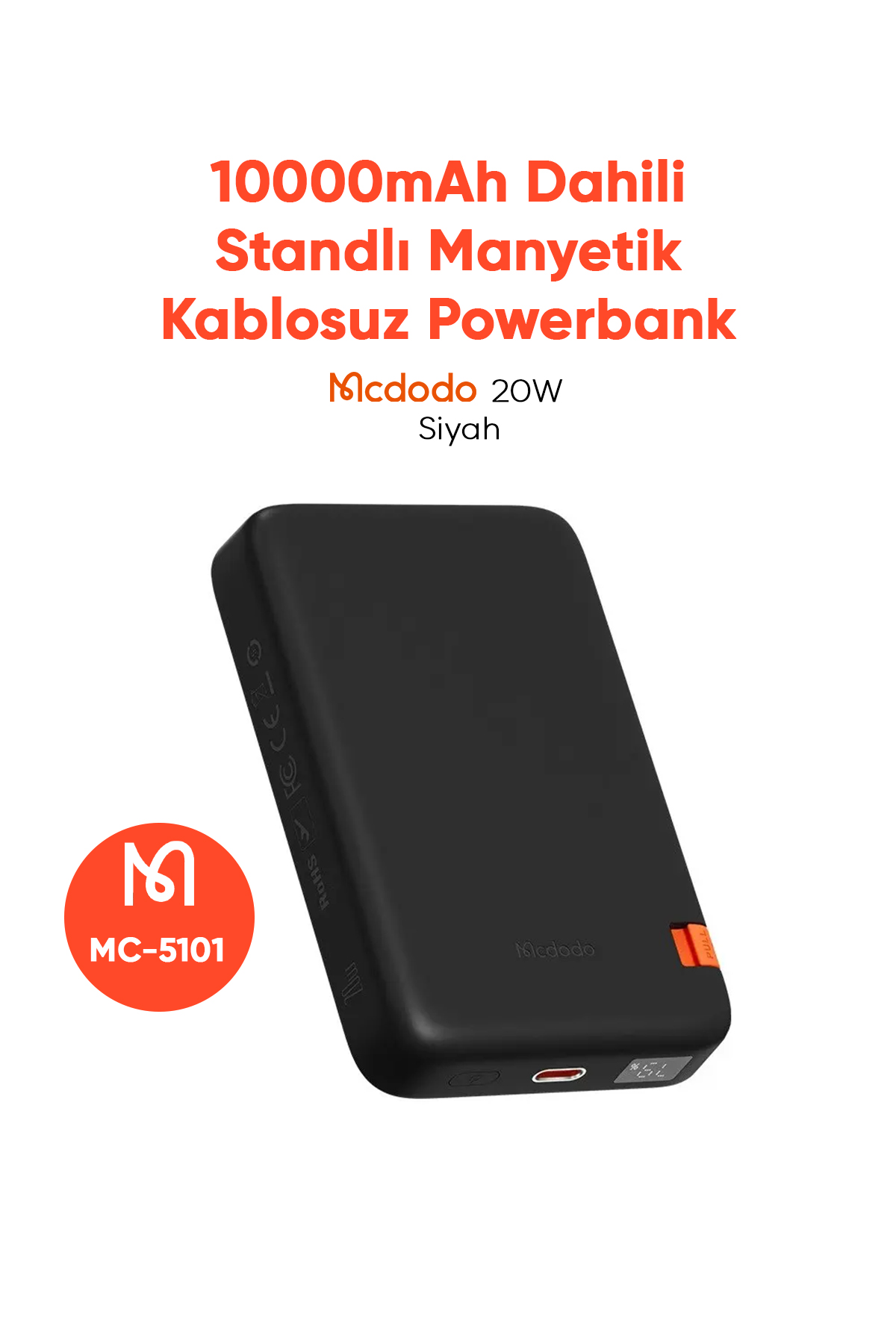 MCDODO MC-5101 MANYETİK KABLOSUZ POWERBANK Afişi
