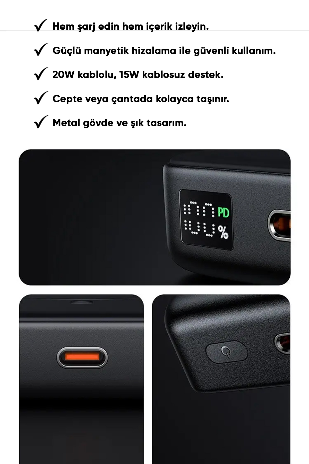 MCDODO MC-5101 MANYETİK KABLOSUZ POWERBANK Afişi