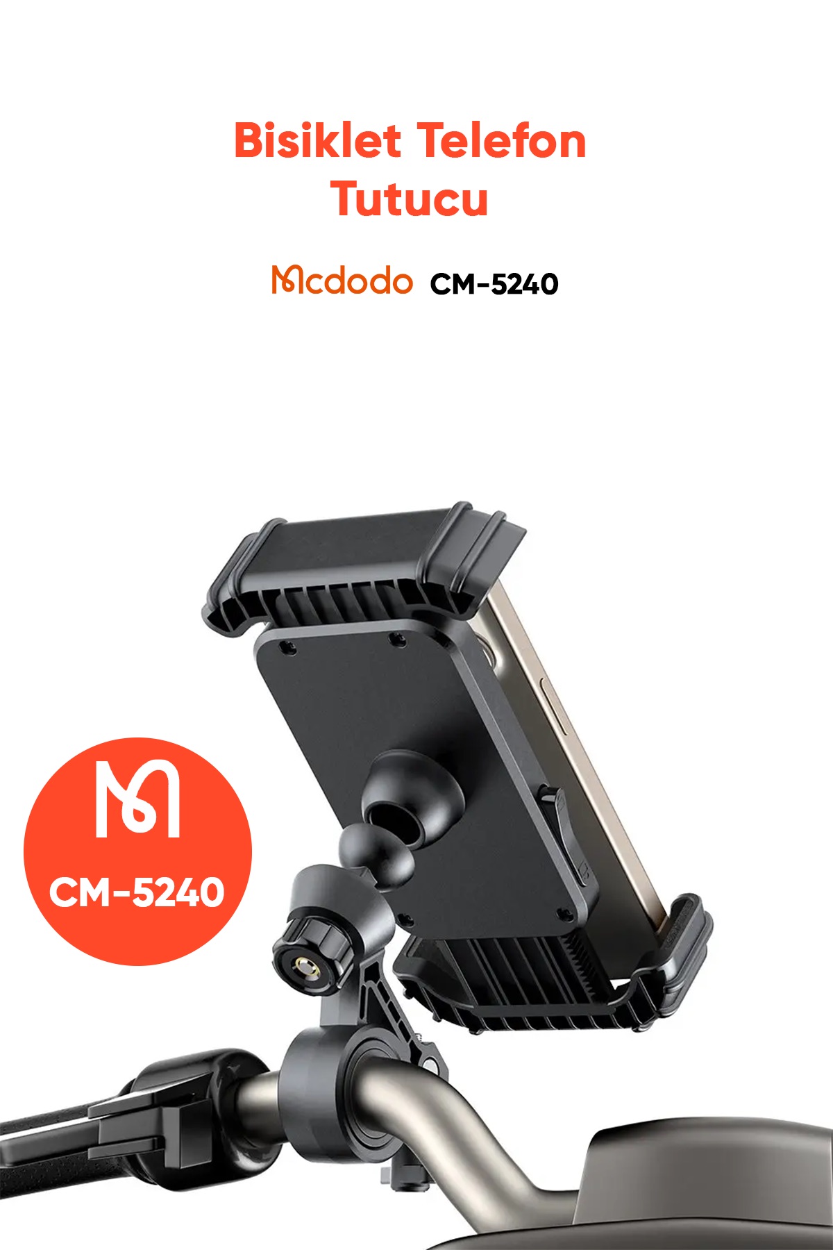 CM-5240 MOTOSİKLET VE BİSİKLET TELEFON TUTUCU Afişi