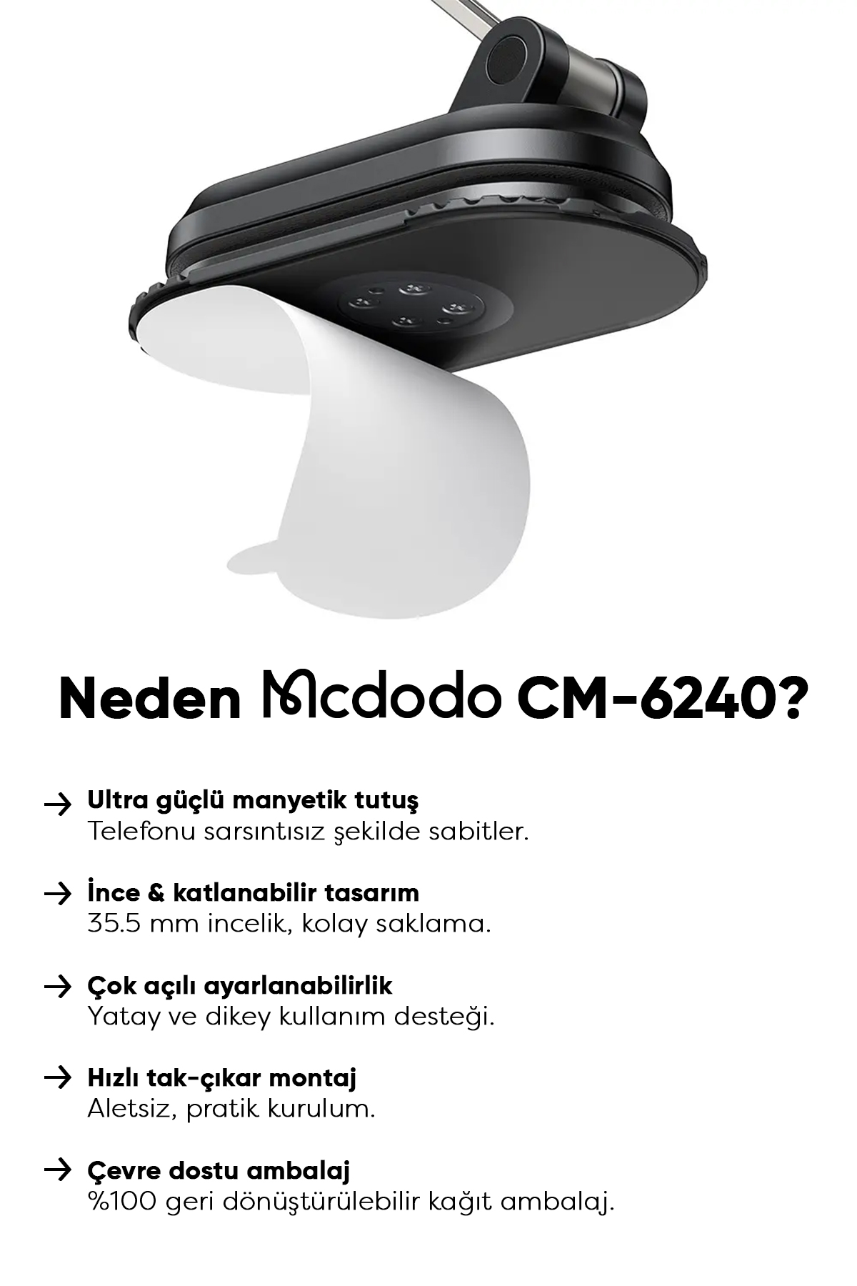 CM-6240 Manyetik Telefon Tutucu Afişi