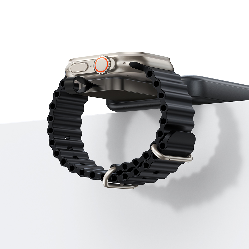 Mcdodo CH-2062 Apple Watch İçin Type-C Girişli Manyetik Kablosuz Şarj Aleti - Siyah