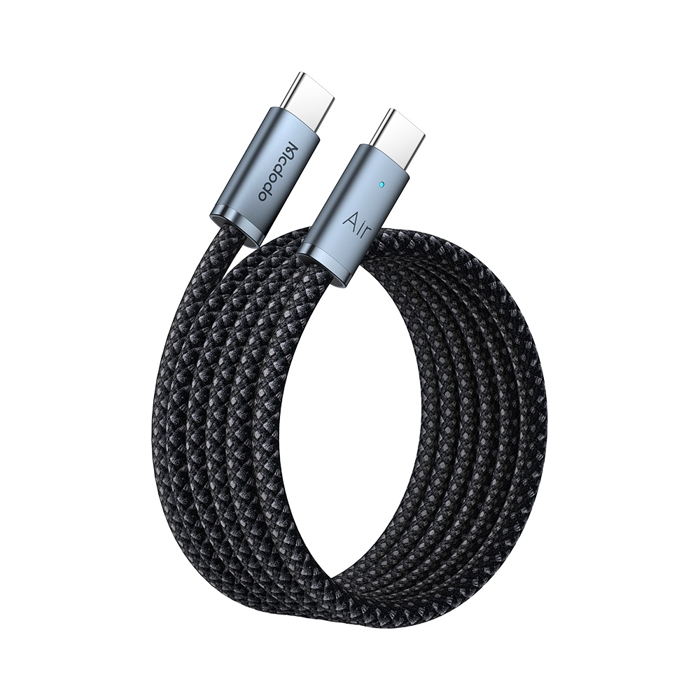 MCDODO CA-7080 Cab Luma Serisi Type-c Type-c 240W Ultra İnce Hızlı Şarj Kablosu Siyah 1.2m - Görsel 2