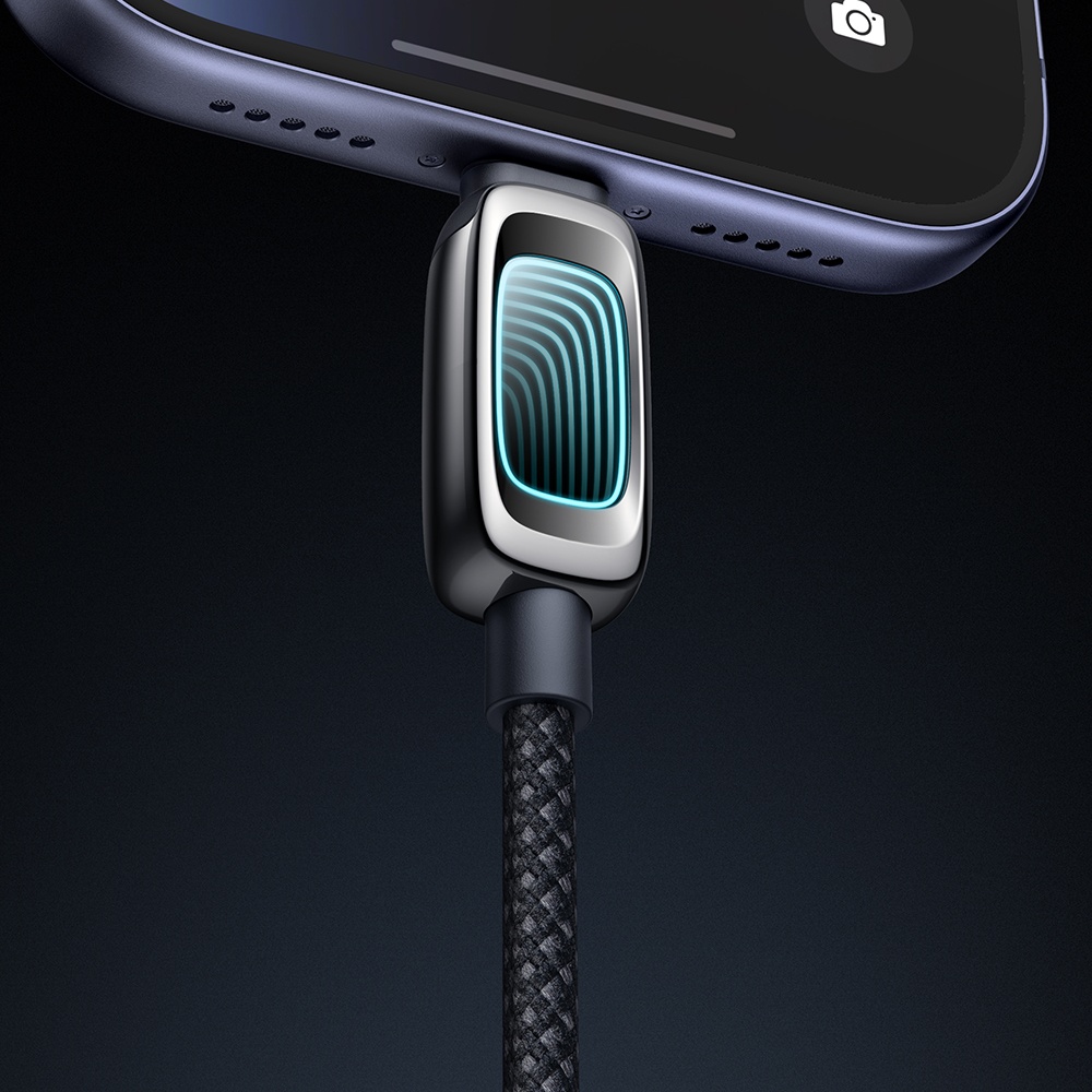 MCDODO CA-0410 Cab Vision Type-c Type-c 100W Sci-Fi Işıklı Hızlı Şarj Kablosu Siyah 1.2m - Görsel 3